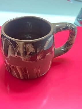 Clays of Calico Handmade Brown Glazed Ceramic Mug Vintage